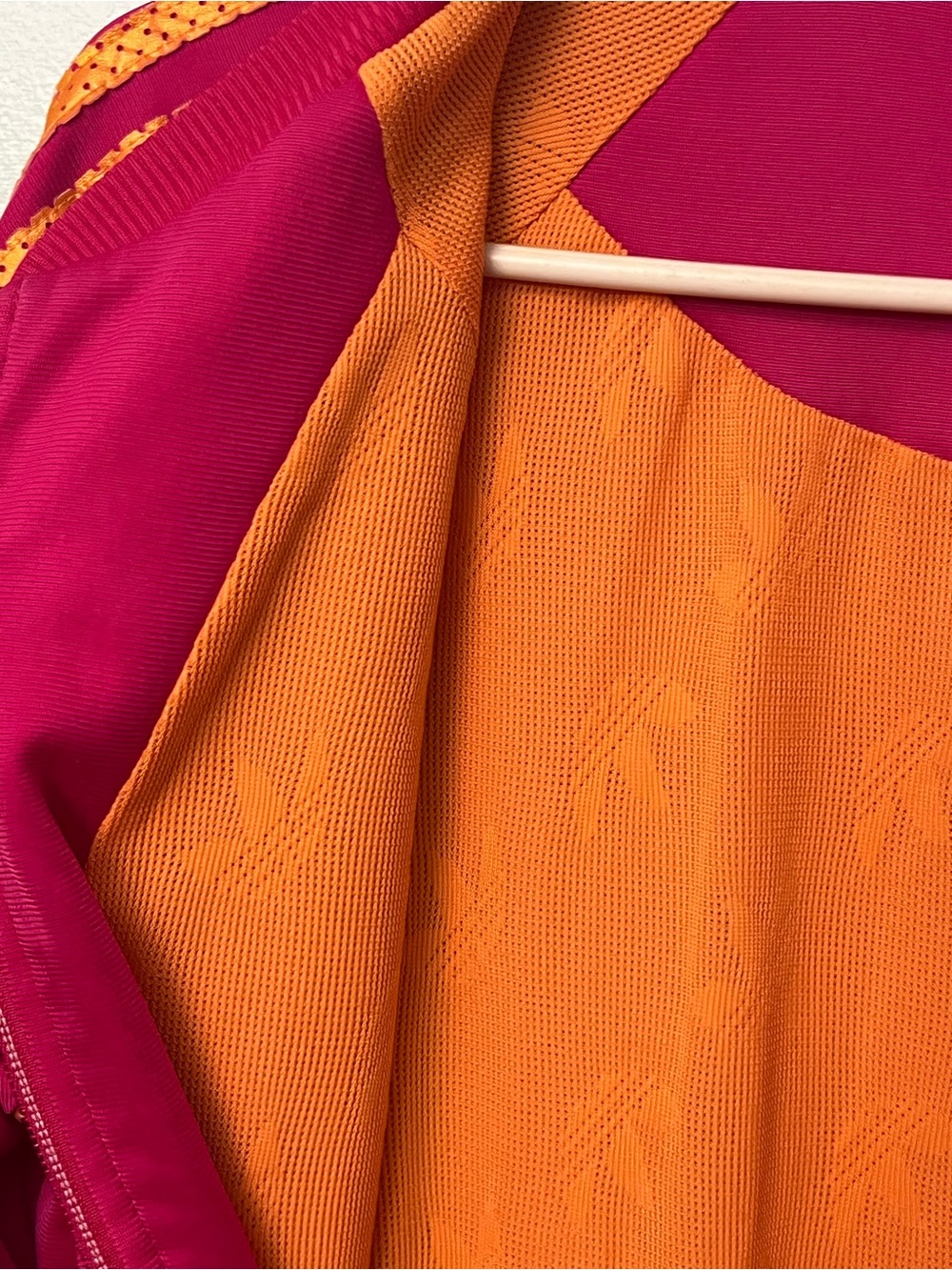 adidas y2k Women's Pink Track Jacket & Jogger Set with orange Stripes size large - Picture 10 of 15